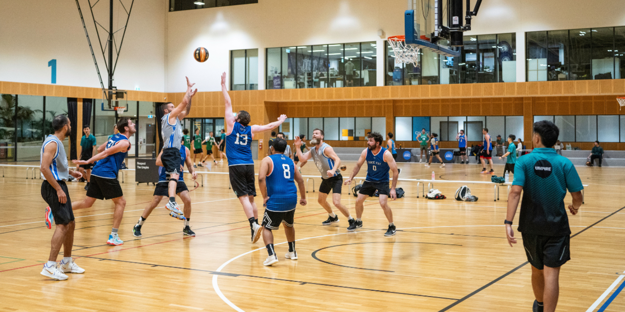 Basketball court at Cockburn ARC