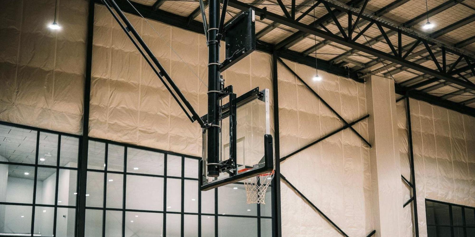 Basketball court at Swinburne Senior Secondary College Sports Centre