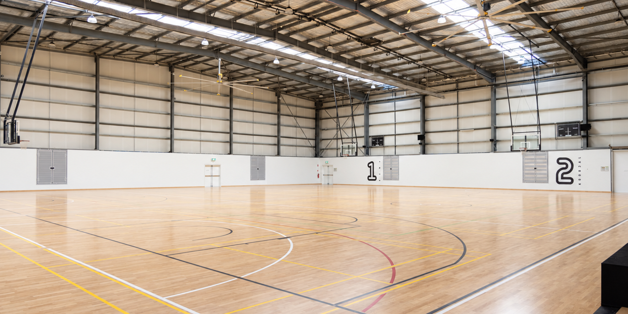 Basketball court at Swan Active