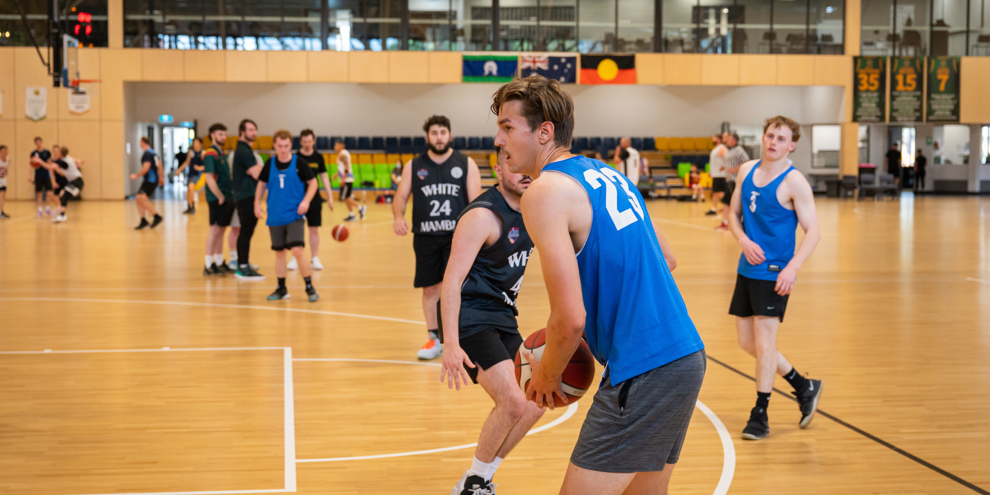Basketball court at St Clair Recreation Centre