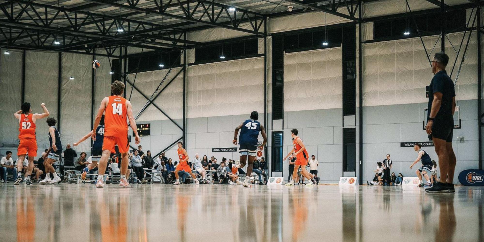 Basketball court at Swinburne Senior Secondary College