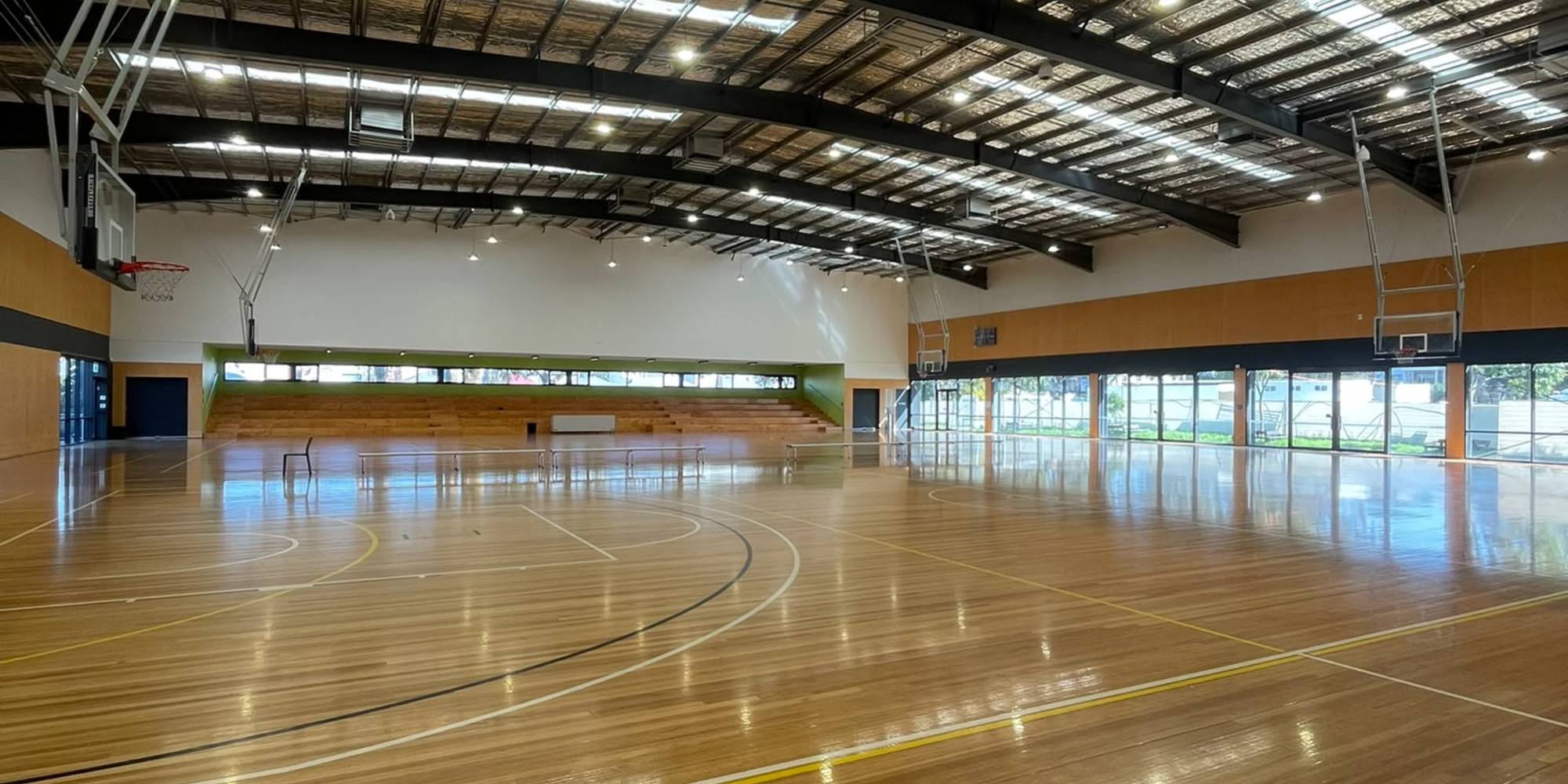 Basketball court at Collingwood Basketball Association