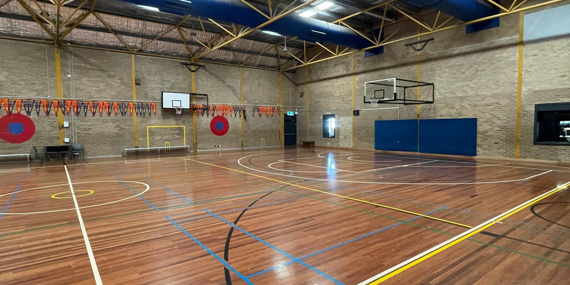 Basketball court at Collingwood Basketball Association