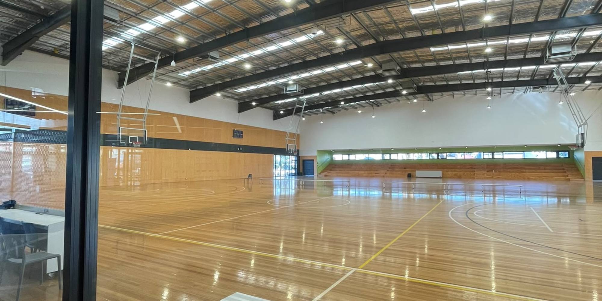 Basketball court at Collingwood Basketball Association