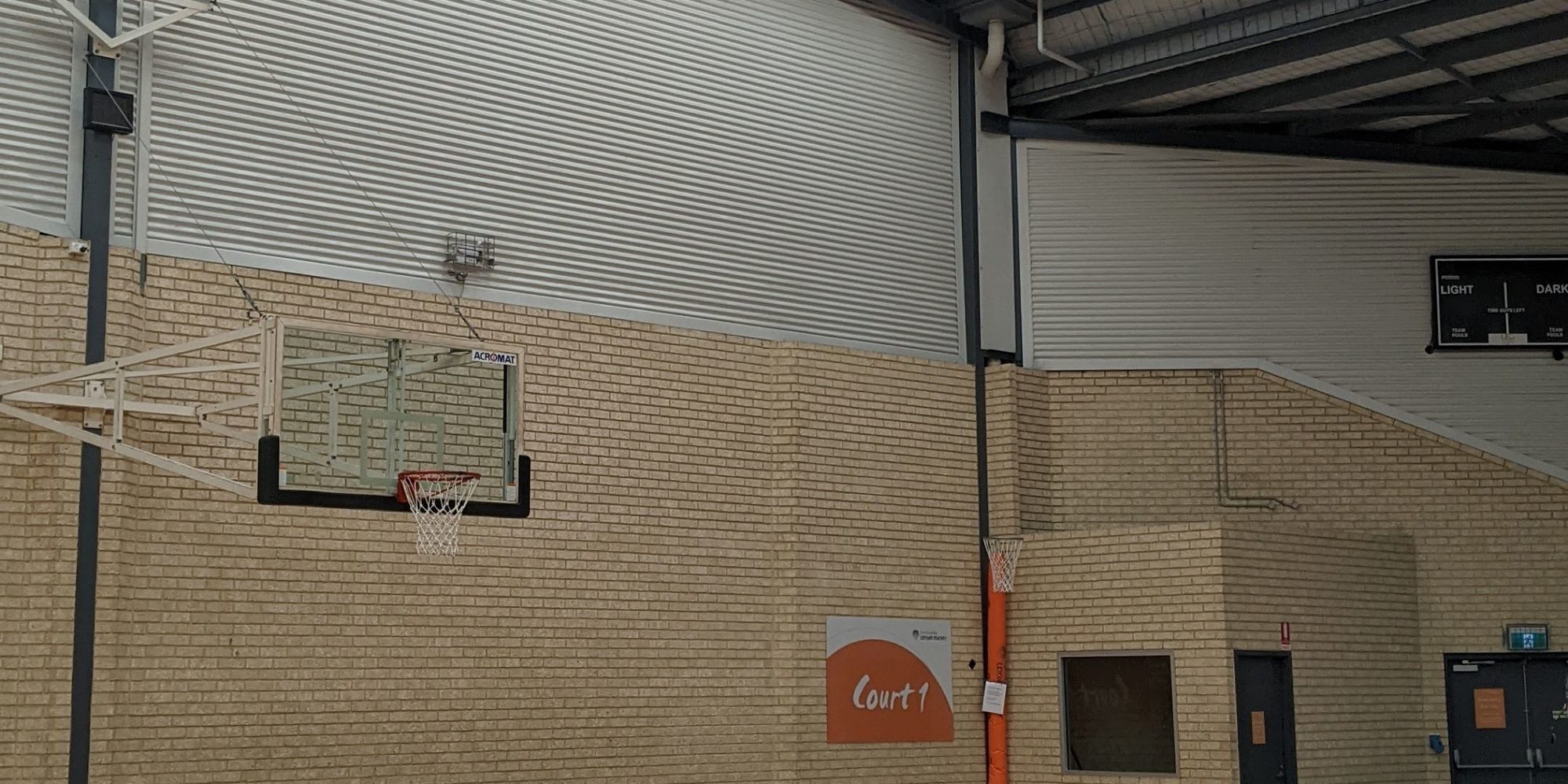 Basketball court at City of Joondalup Leisure Centre