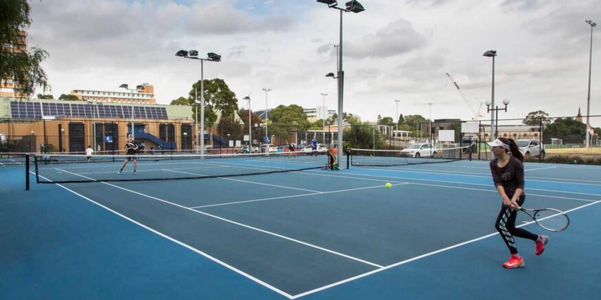 Futsal court at Melbourne University Sport