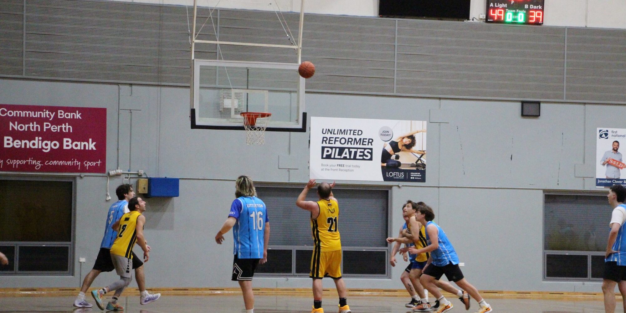Basketball court at Loftus Recreation Centre