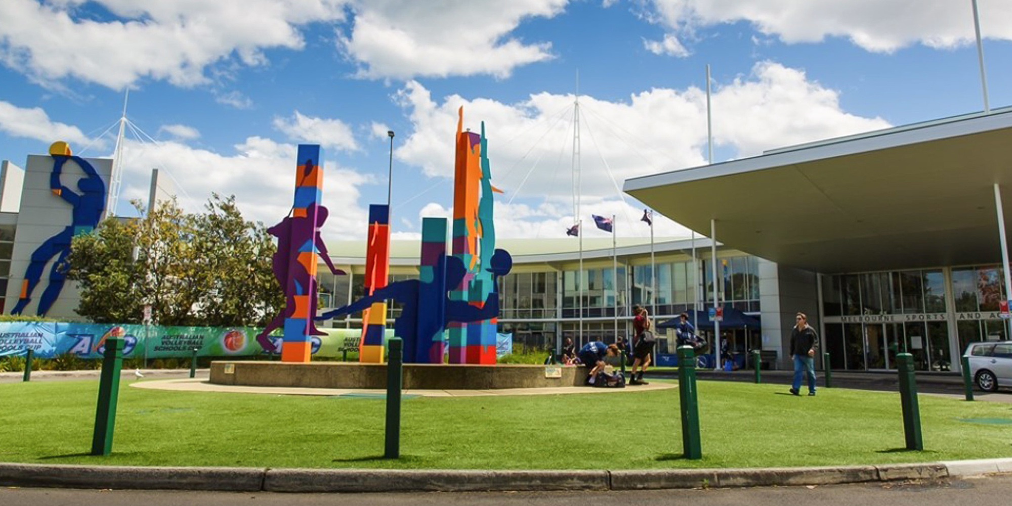 Basketball court at Melbourne Central Basketball Association