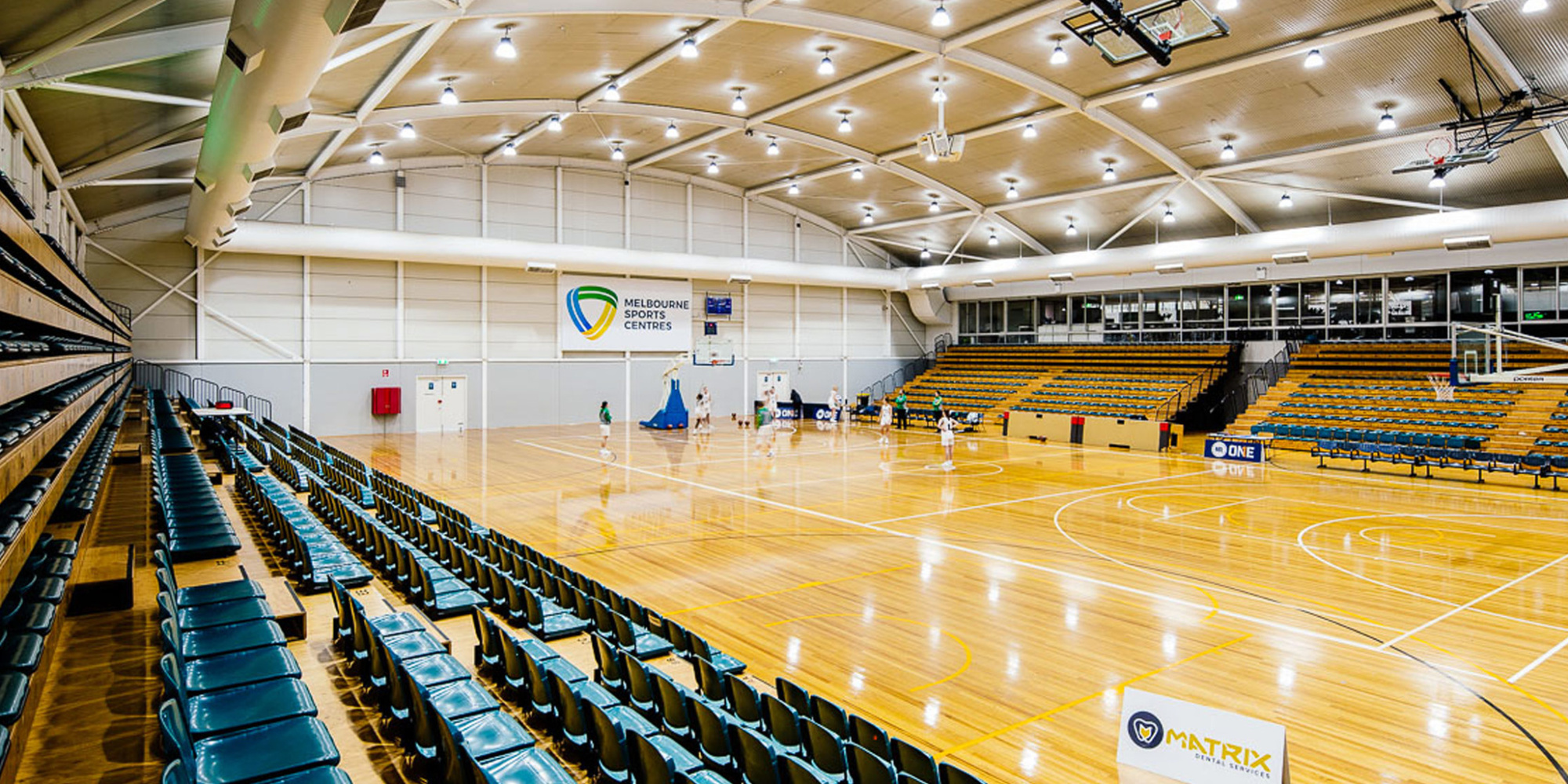 Basketball court at Melbourne Central Basketball Association