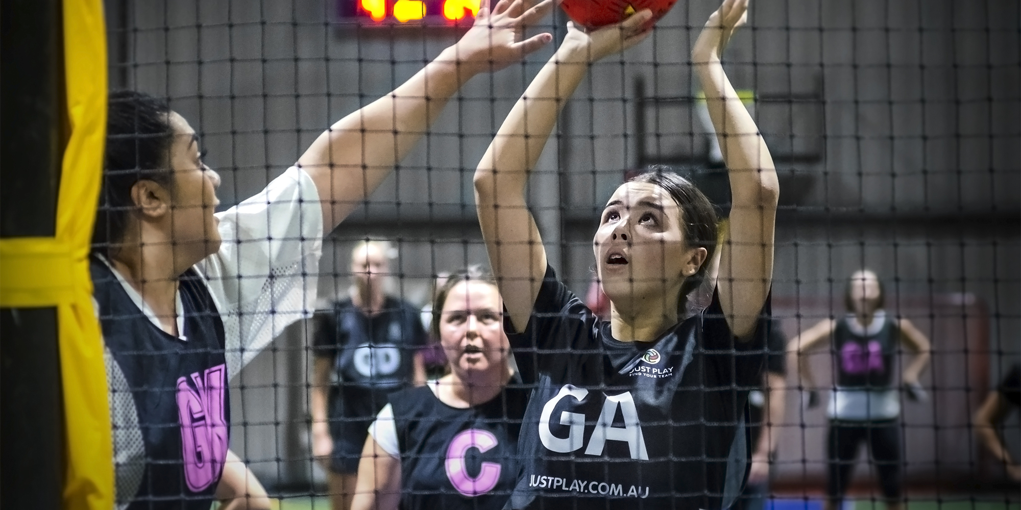Basketball court at Brisbane City Indoor Sports
