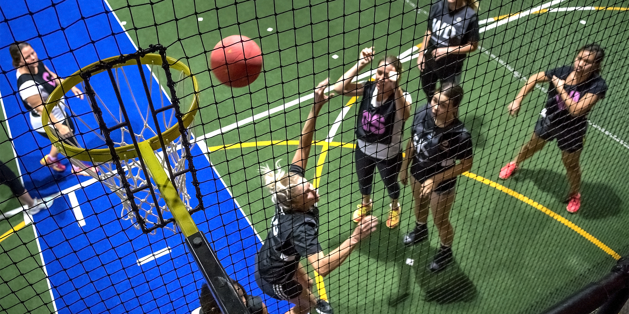 Basketball court at Brisbane City Indoor Sports