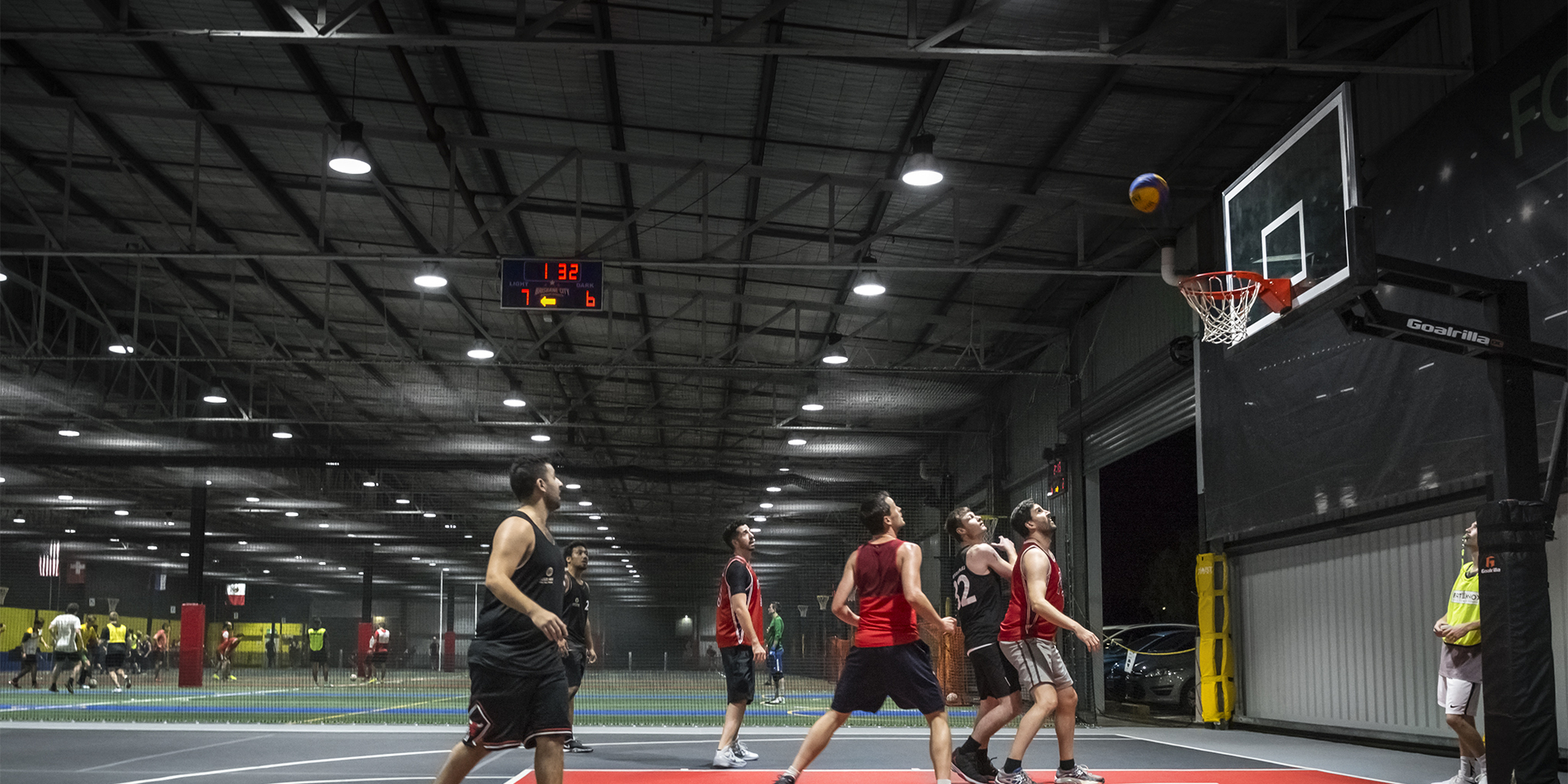 Basketball court at Brisbane City Indoor Sports