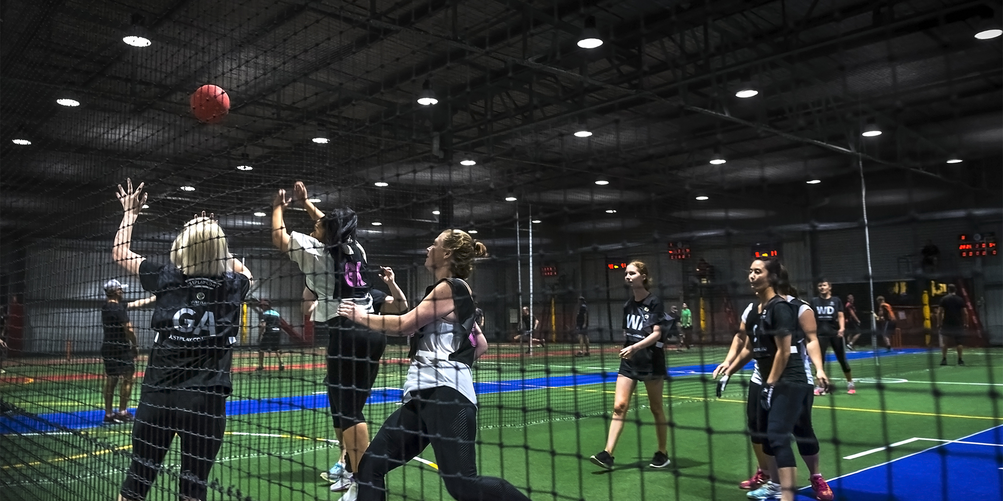 Basketball court at Brisbane City Indoor Sports