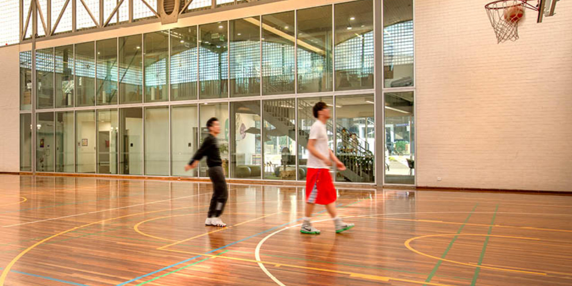 Basketball court at Carlton Baths