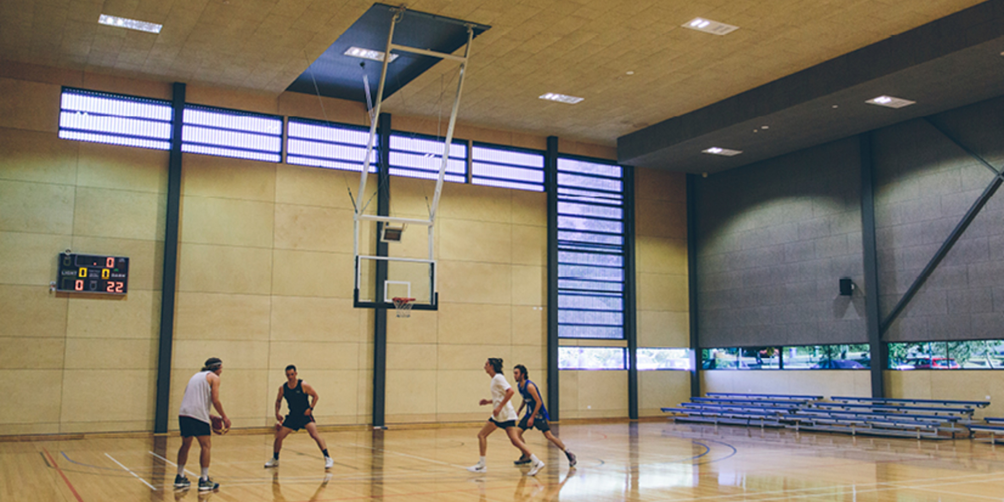 Netball court at Boroondara Sports Complex