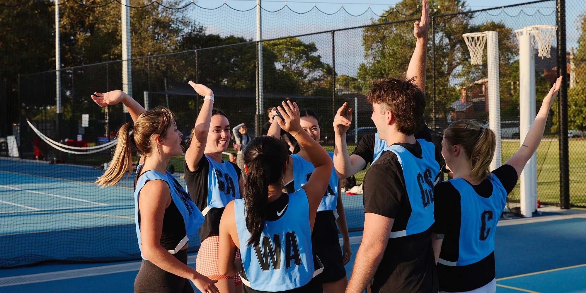 Netball court at Merri Park Netball Courts