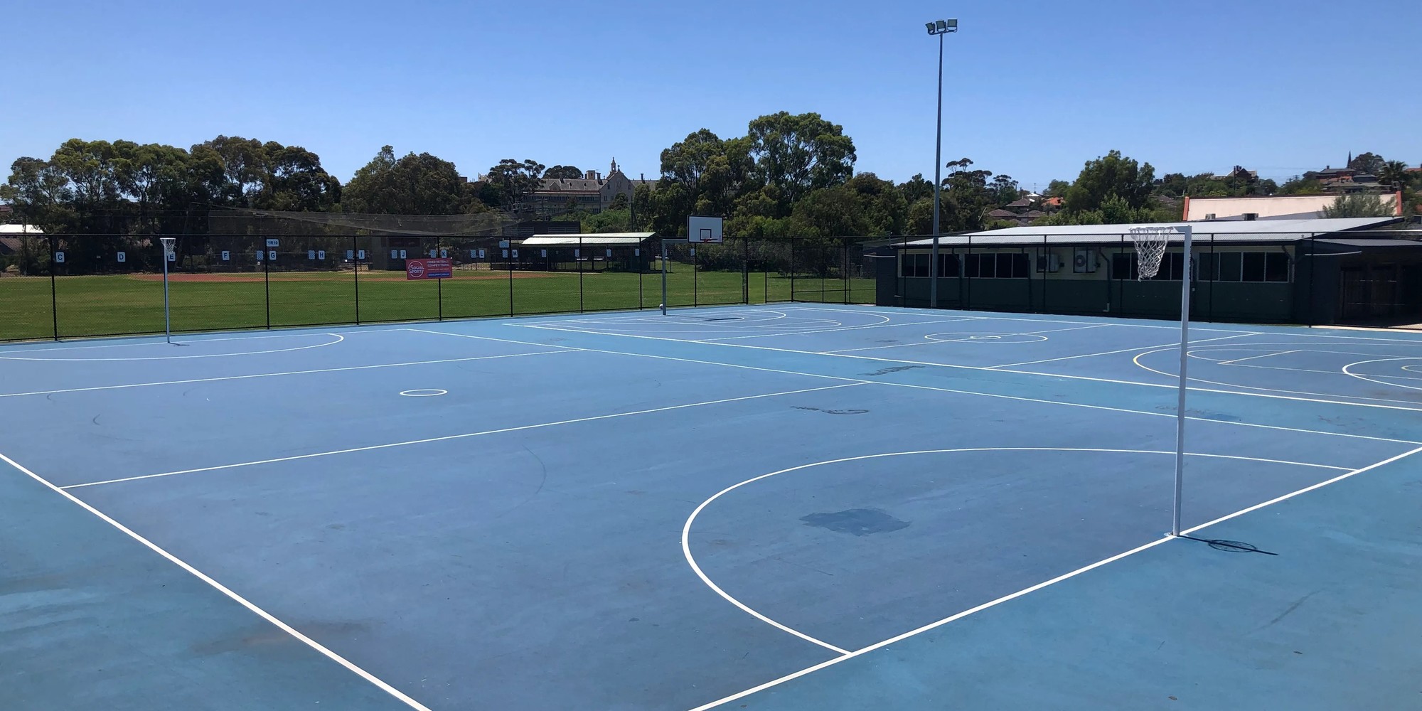 Netball court at Merri Park Netball Courts